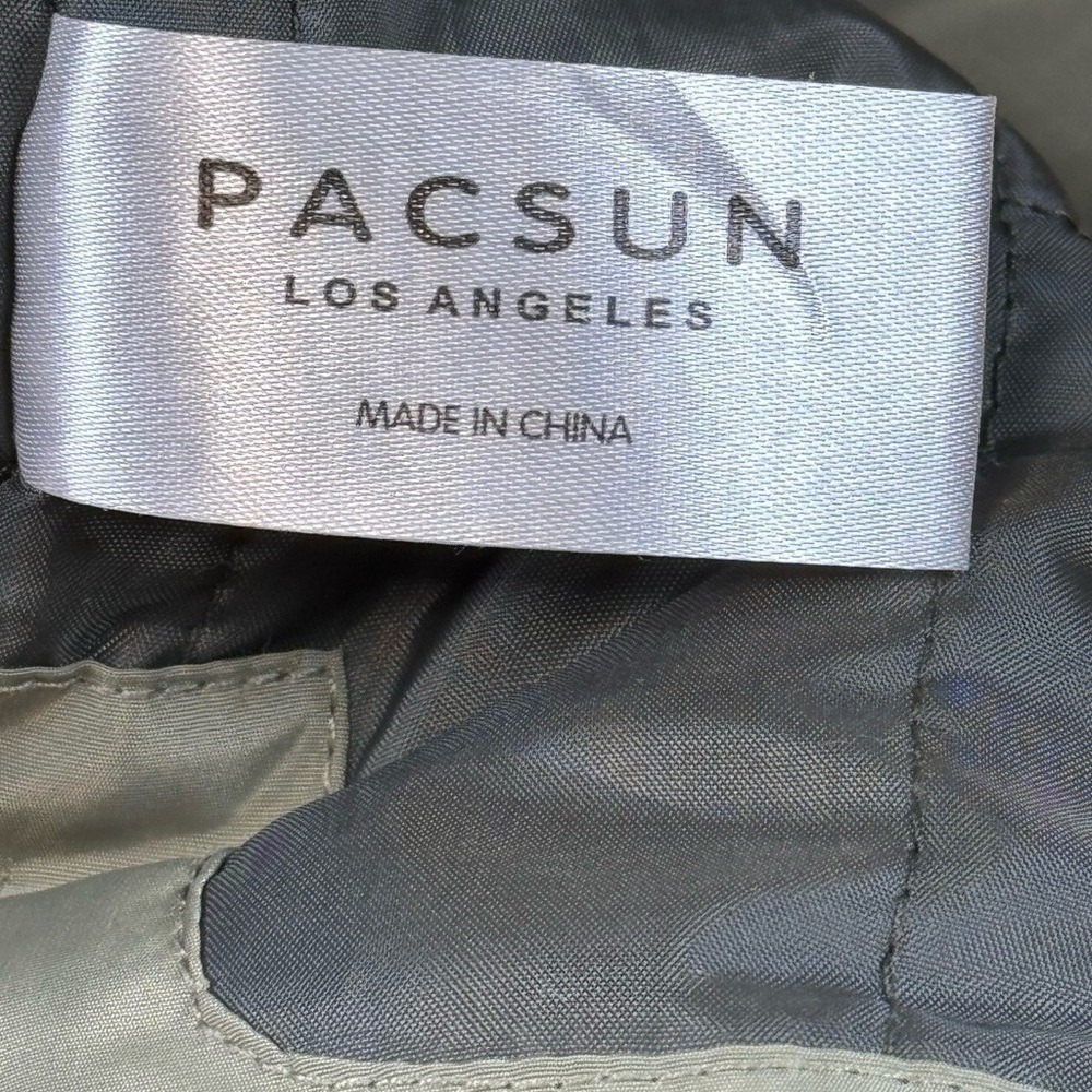 Pacsun Los Angeles Utility Vest Olive Green Tactical Pockets Sleeveless L - Picture 8 of 11